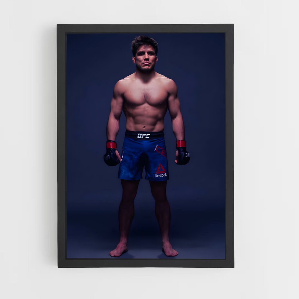 Poster Champion d'Octogone – affiche MMA (vue 2)